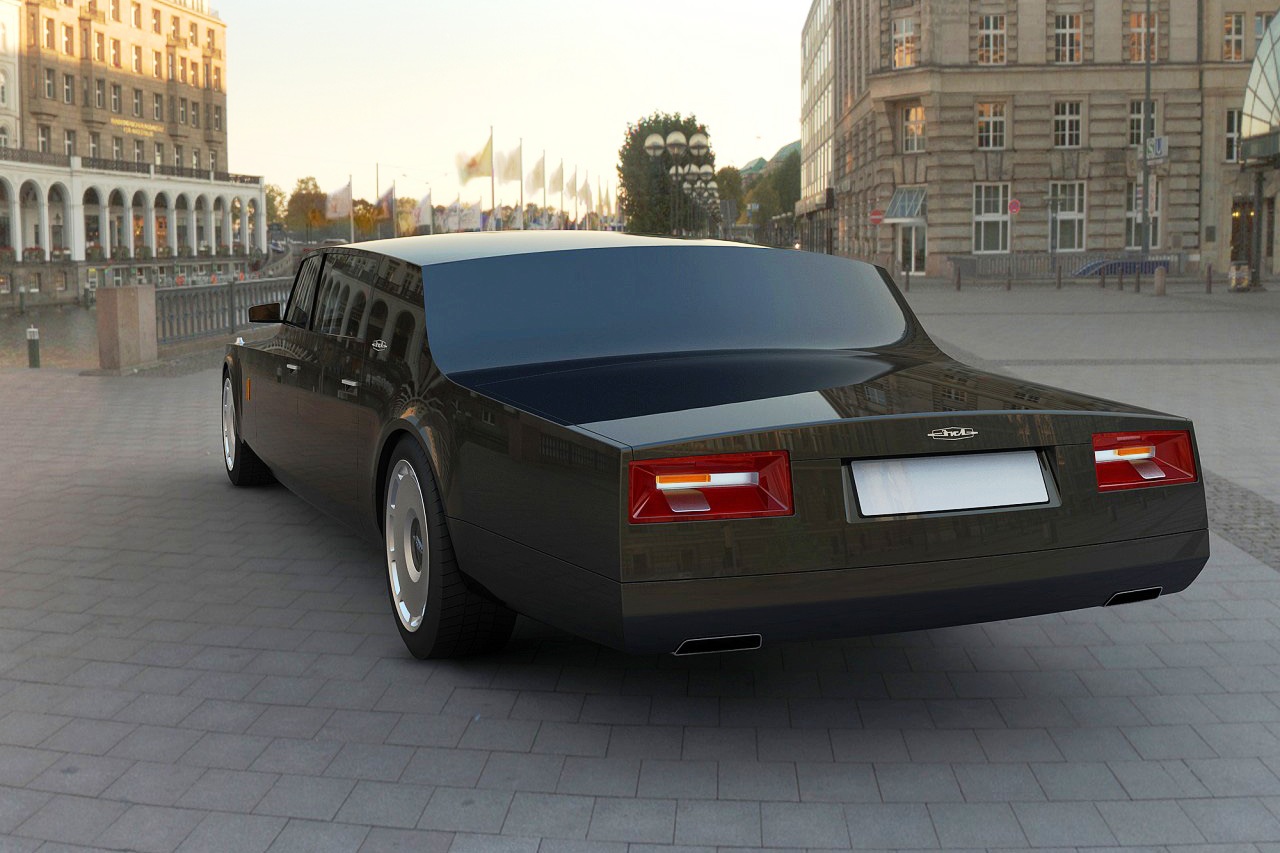 السيارة الرئاسية الروسية الجديدة من نوع "زيل ليموزين"-لقطة خلفية