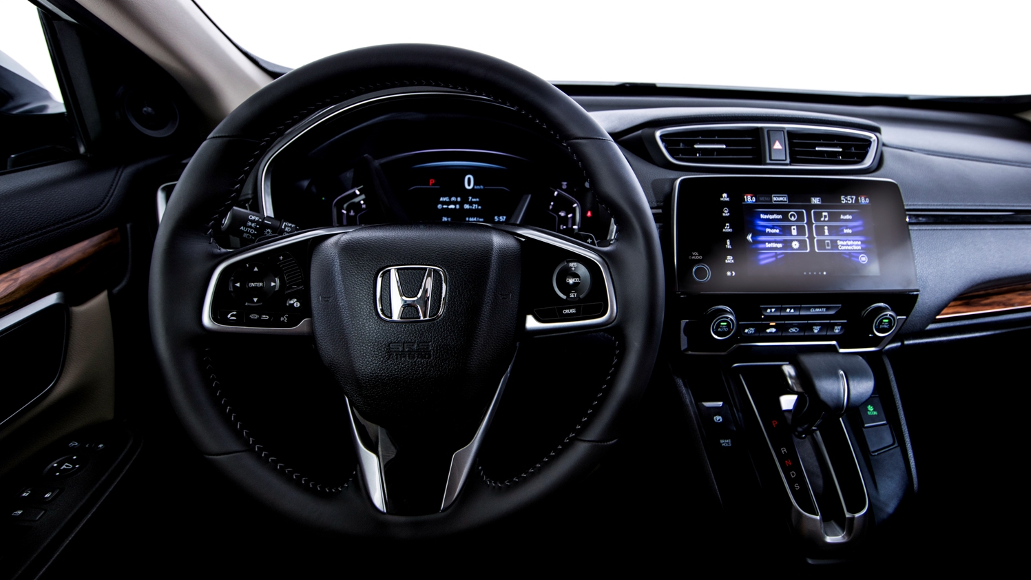 هوندا CR-V الجديدة كليّاً -عجلة القيادة