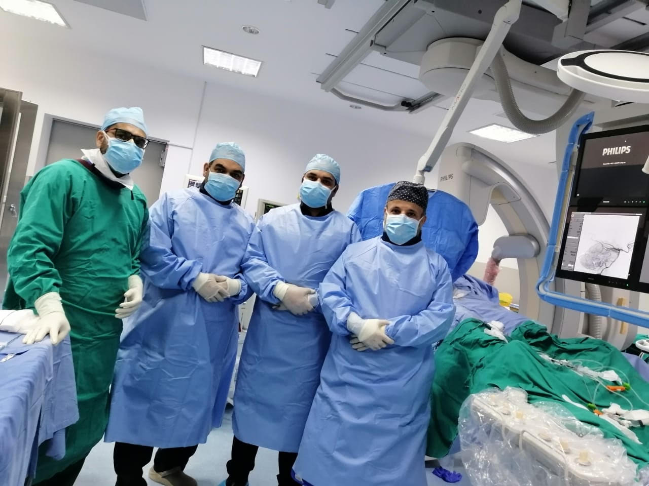 وحدة القسطرة الدماغية في المستشفى السعودي الألماني بالریاض تنجح في إنقاذ مريض من الشلل التام