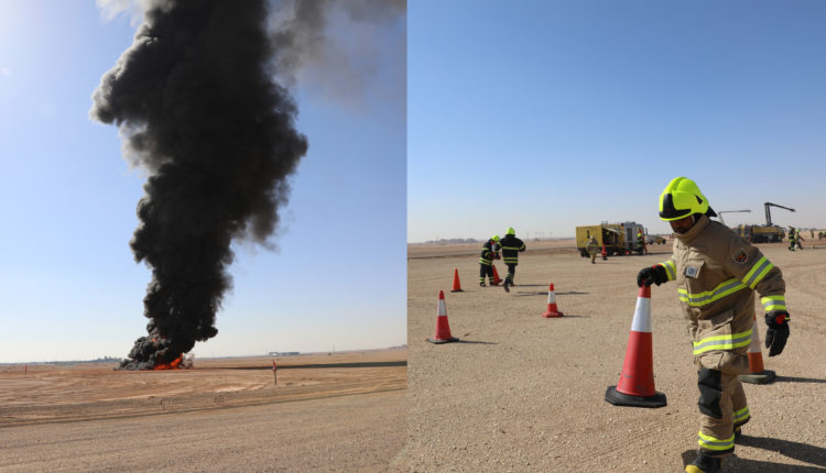 مطار الملك خالد الدولي في العاصمة السعودية يجري تجربة طوارئ افتراضية ناجحة