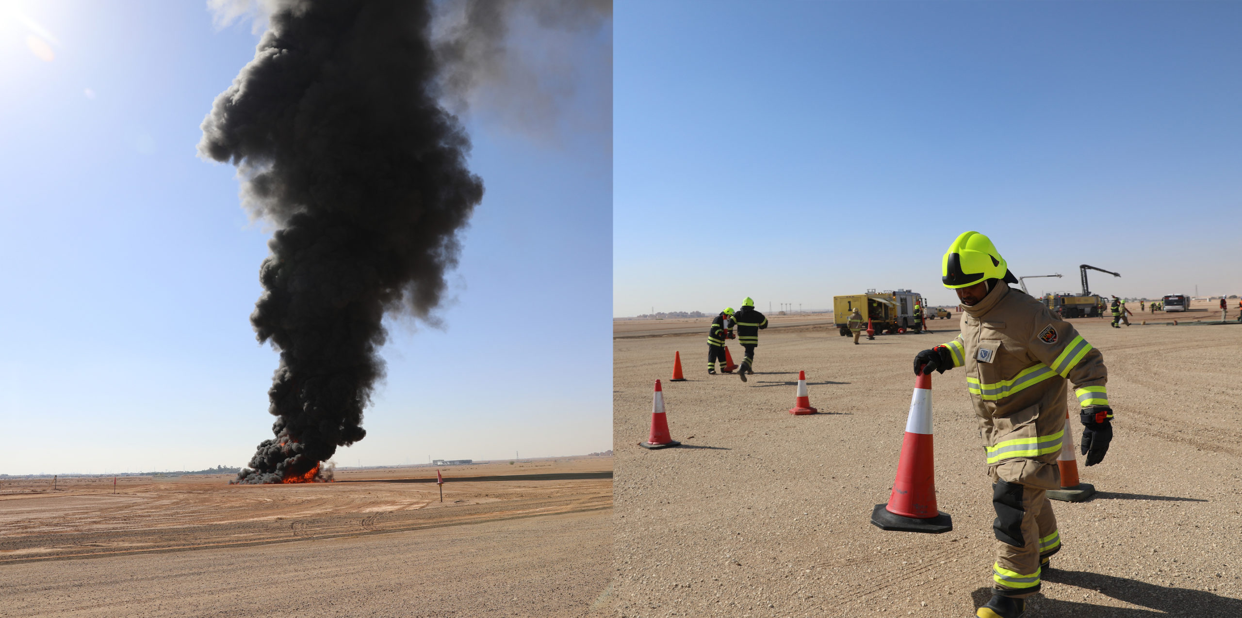 مطار الملك خالد الدولي في العاصمة السعودية يجري تجربة طوارئ افتراضية ناجحة