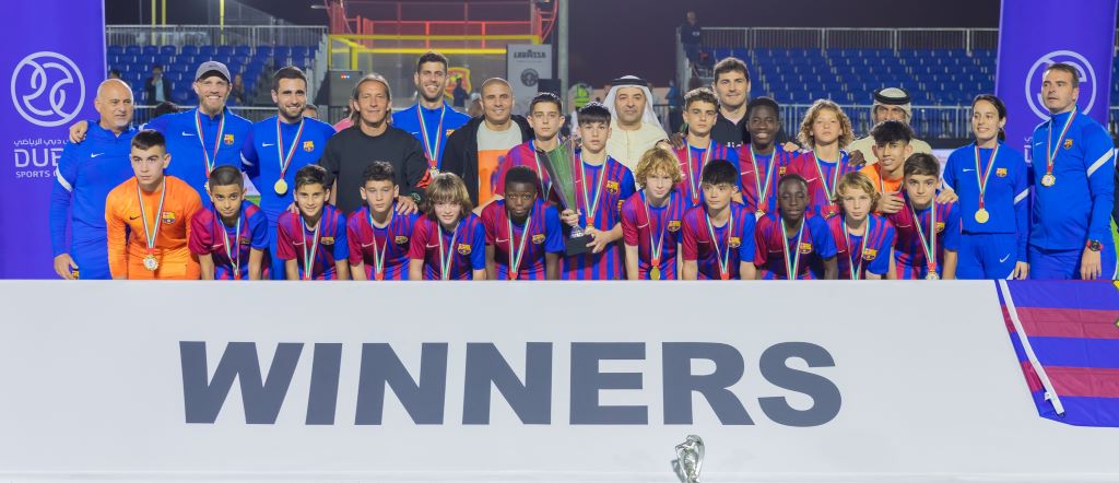 برشلونة يطيح بميلان ويخطف لقب كأس دبي للقارات لكرة القدم تحت 13 سنة